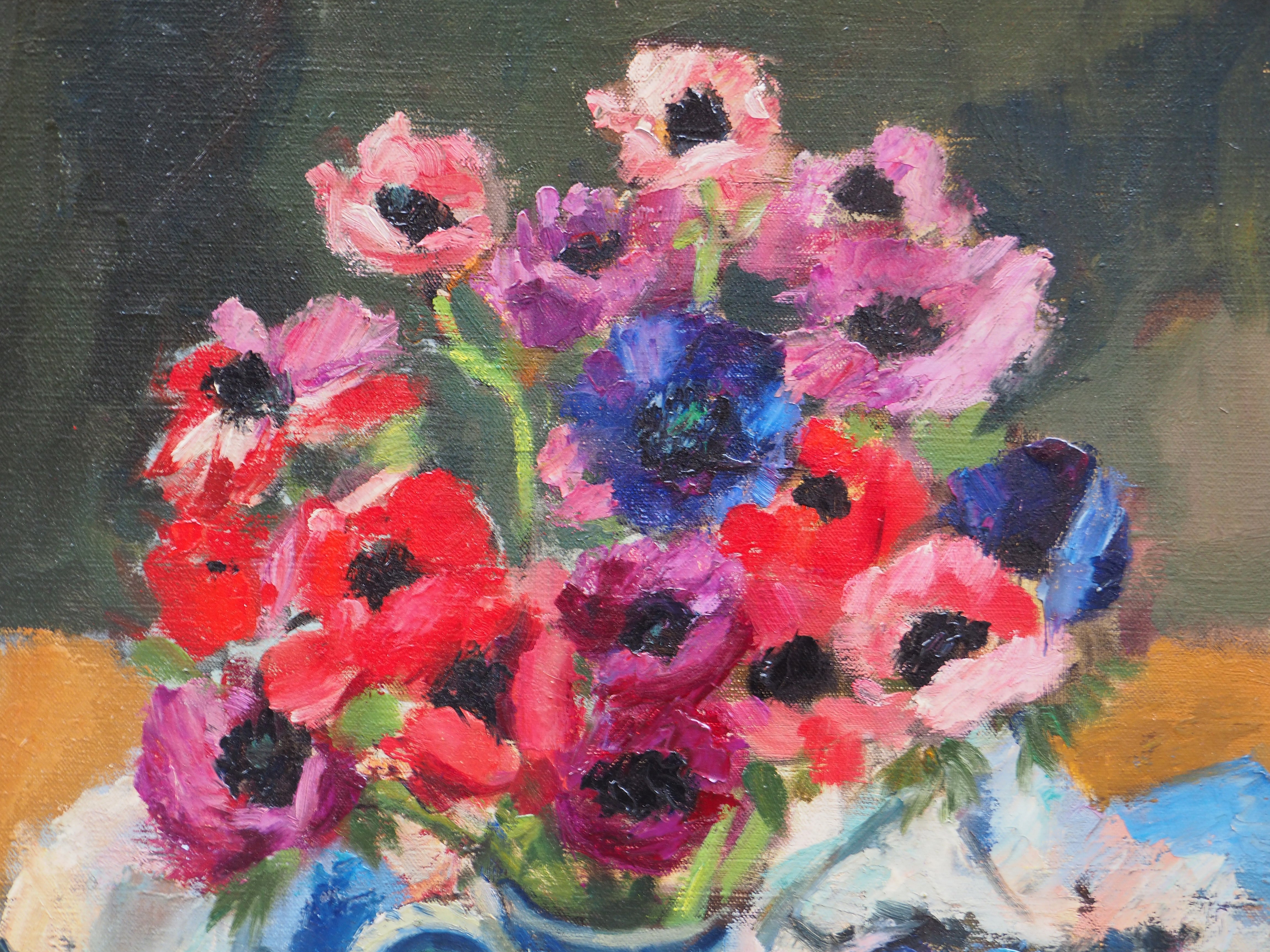 Vase d'anémones - Georges Pacouil