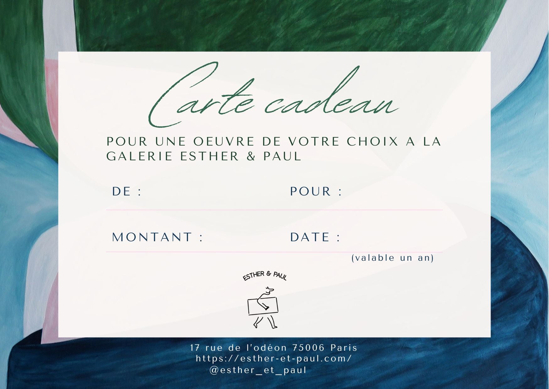 Carte-Cadeau Esther & Paul