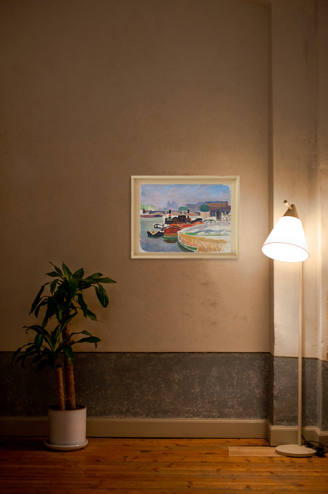 Tugboats on the Seine and Notre-Dame, Paris - Bertrand Py