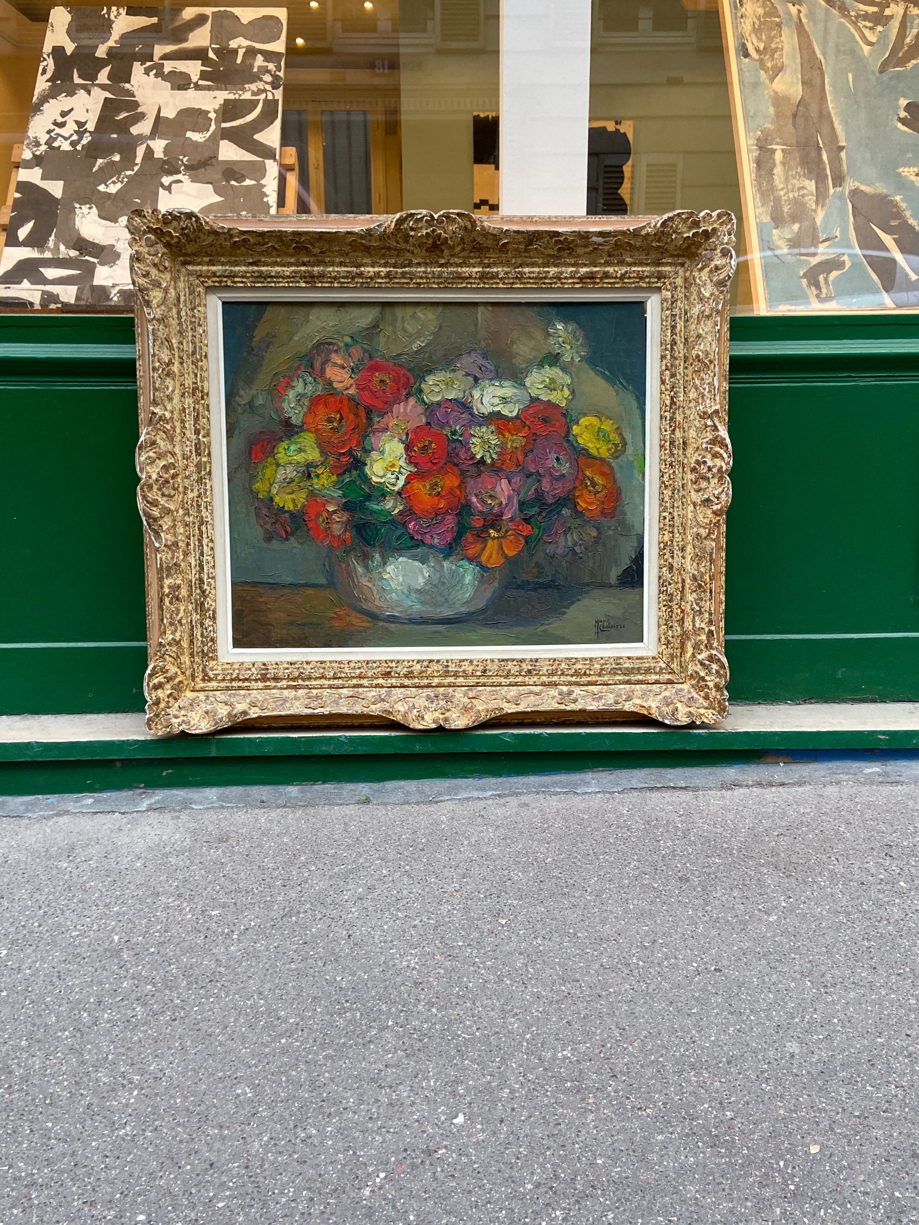 Nature morte au bouquet de fleurs- Marie Chabrière (XXeme)