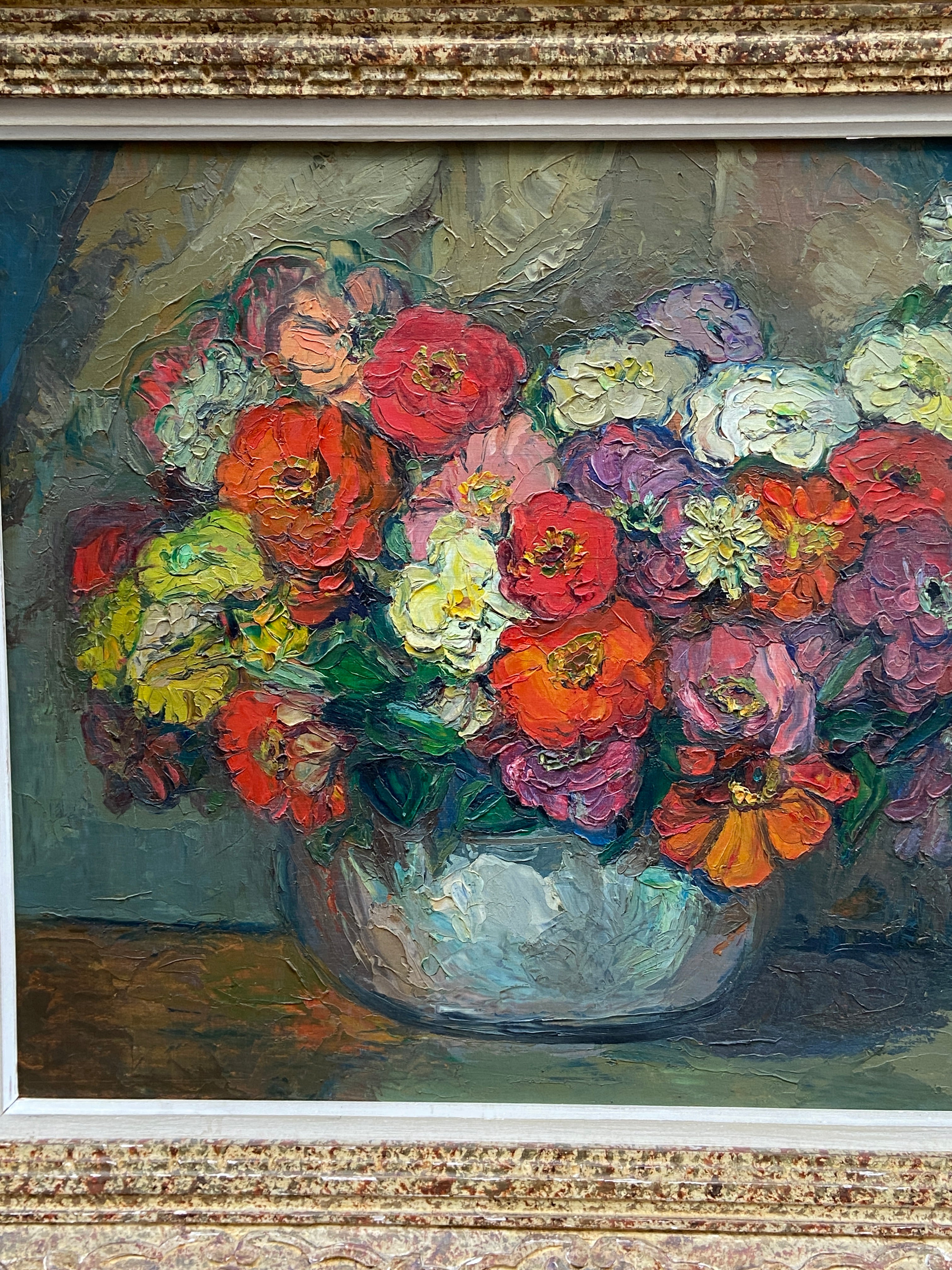 Nature morte au bouquet de fleurs- Marie Chabrière (XXeme)