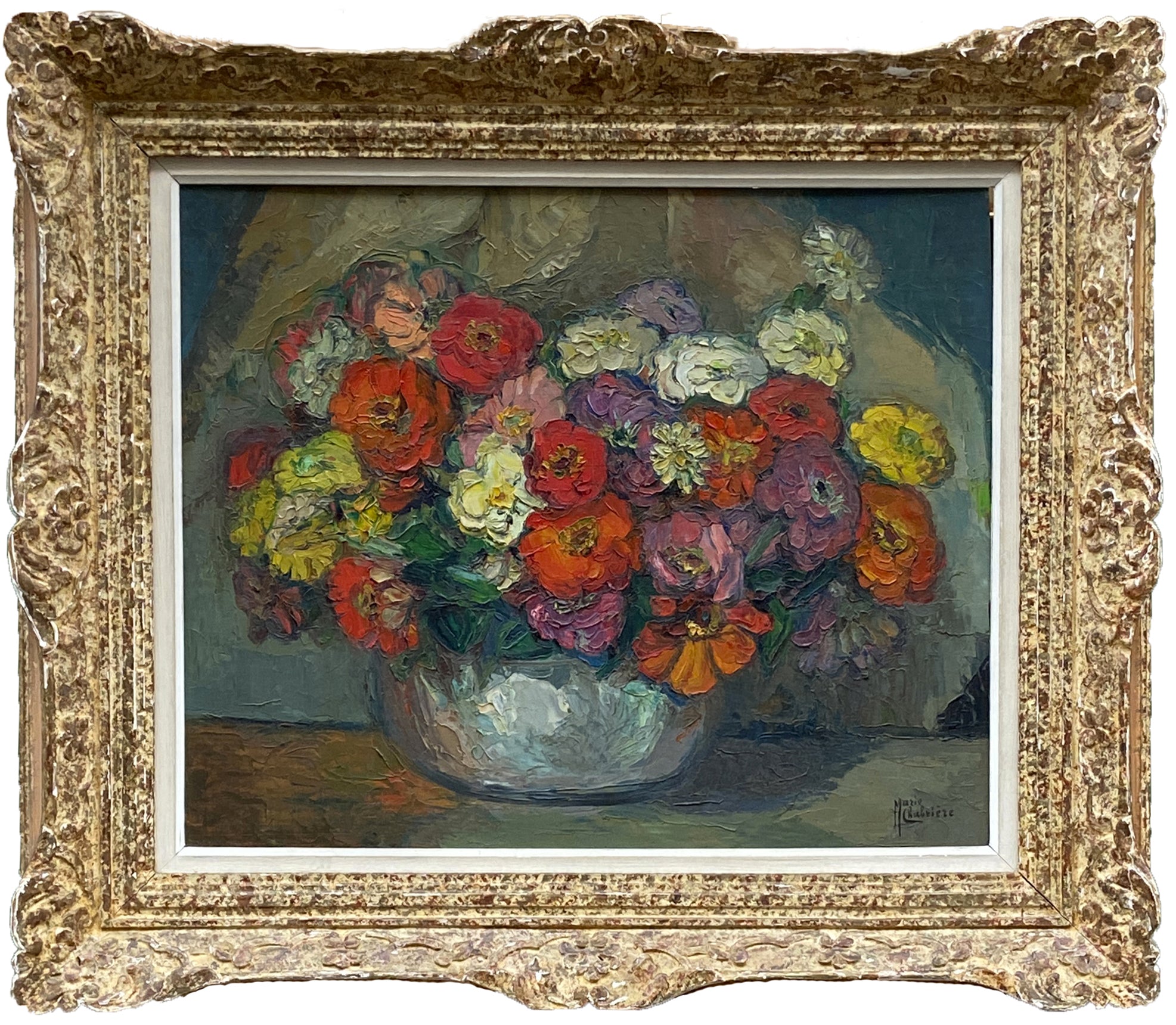 Nature morte au bouquet de fleurs- Marie Chabrière (XXeme)