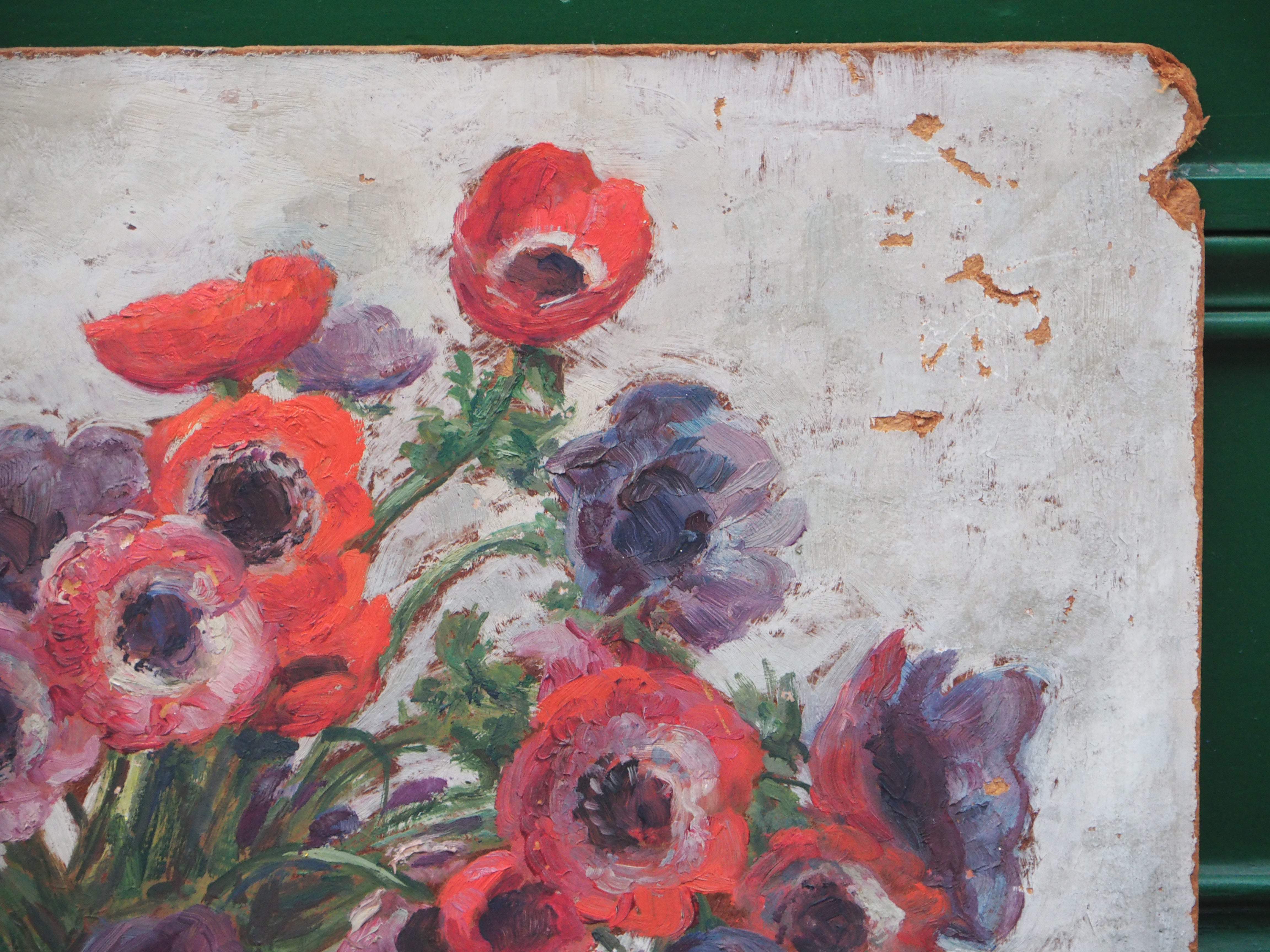 Bouquet d'anémones - Henri Vincent-Anglade