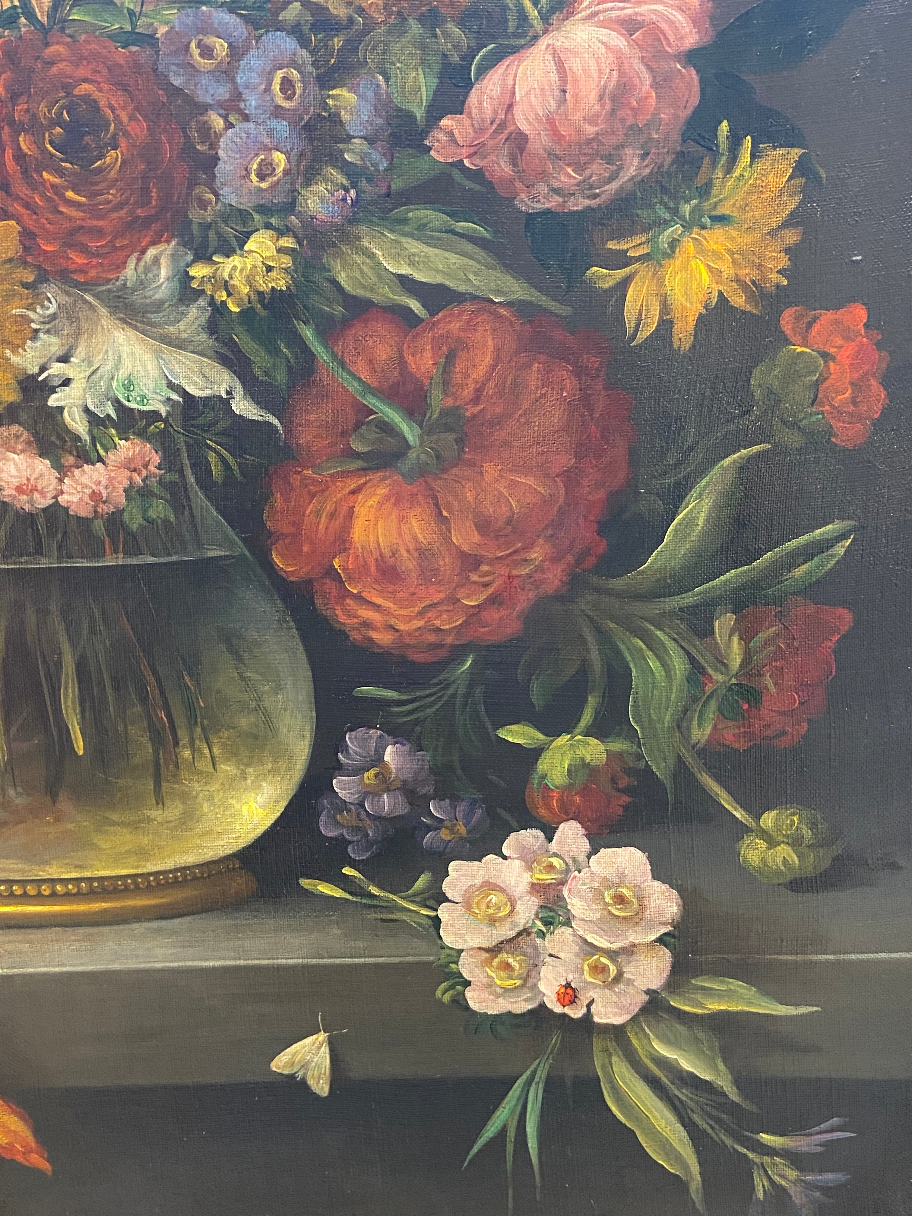 Bouquet of flowers in the Dutch style of the 17th century