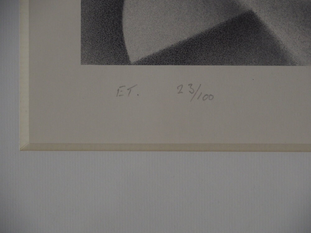 Lithograph in black - Börje Wernonch