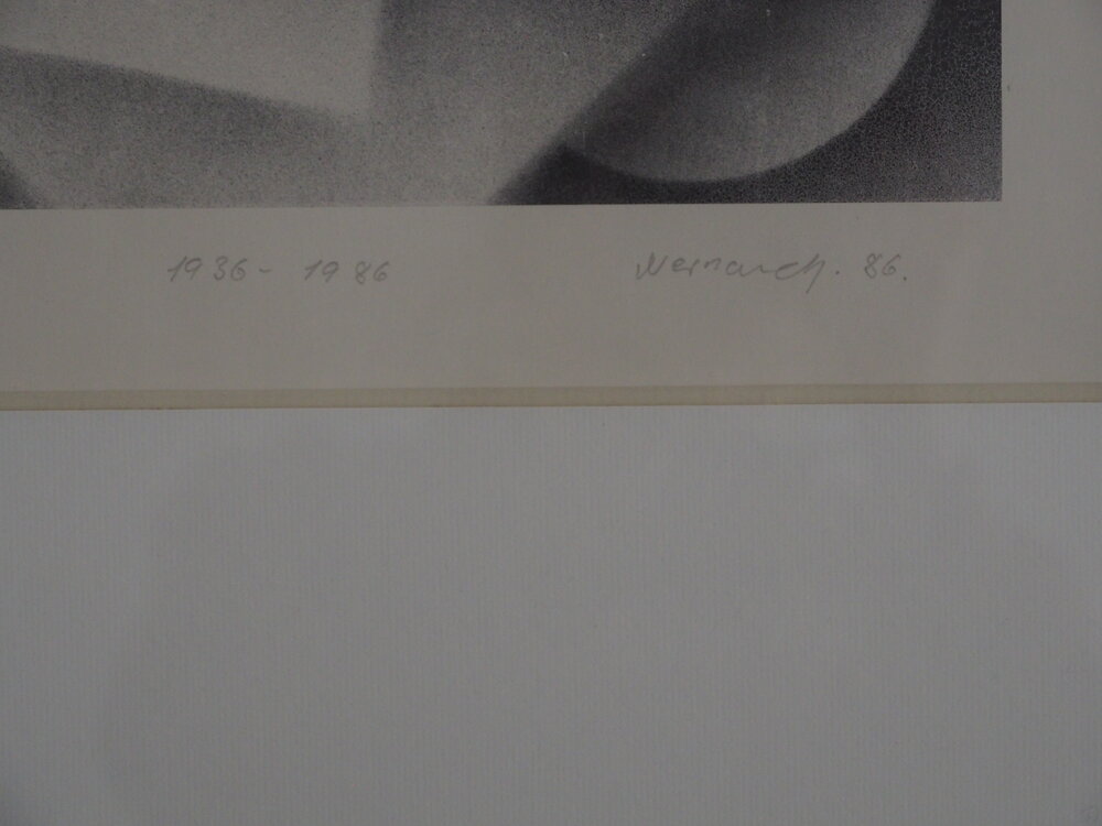 Lithograph in black - Börje Wernonch