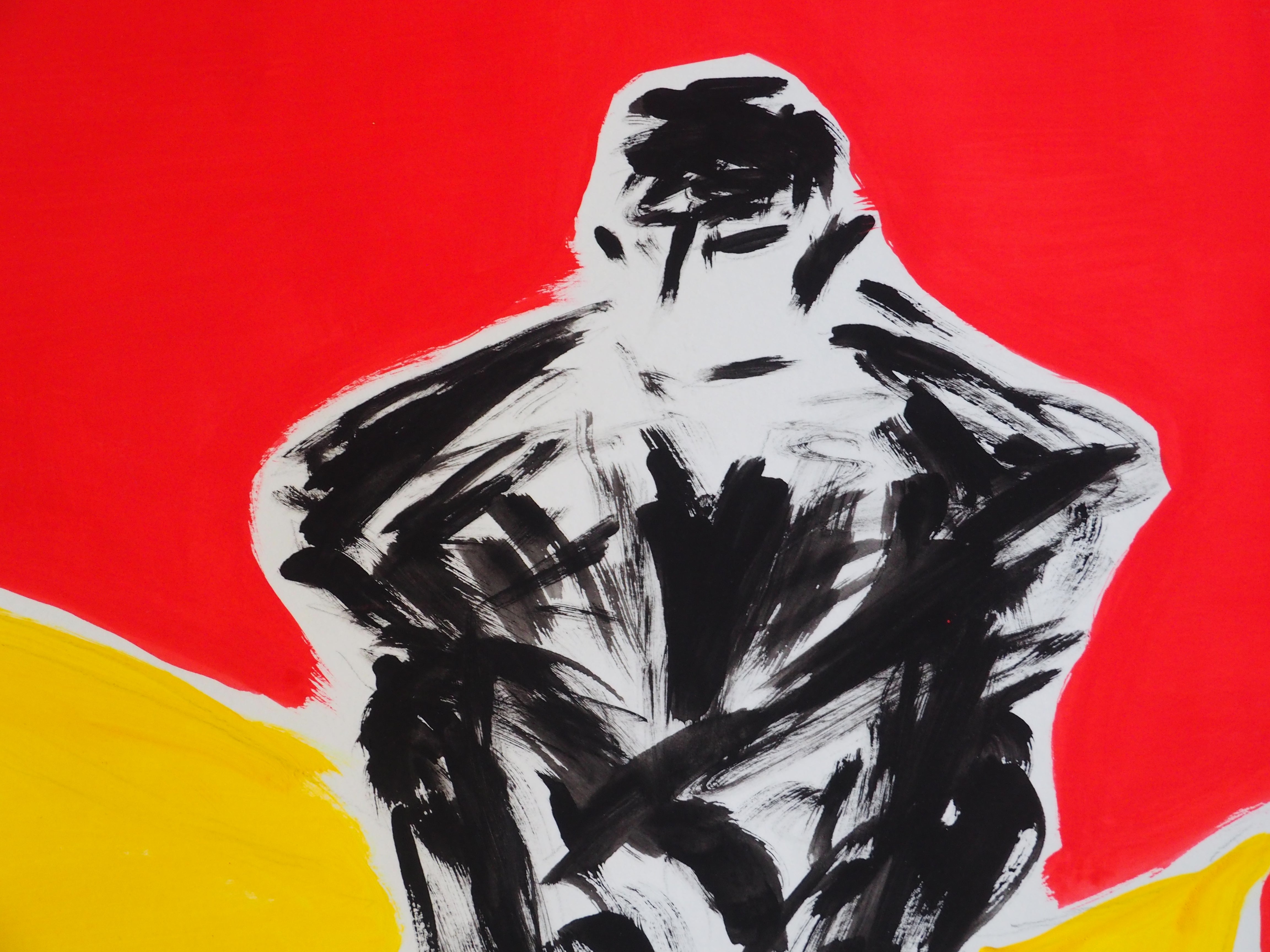 Sans Titre, gouache - Jean-Louis Barrere