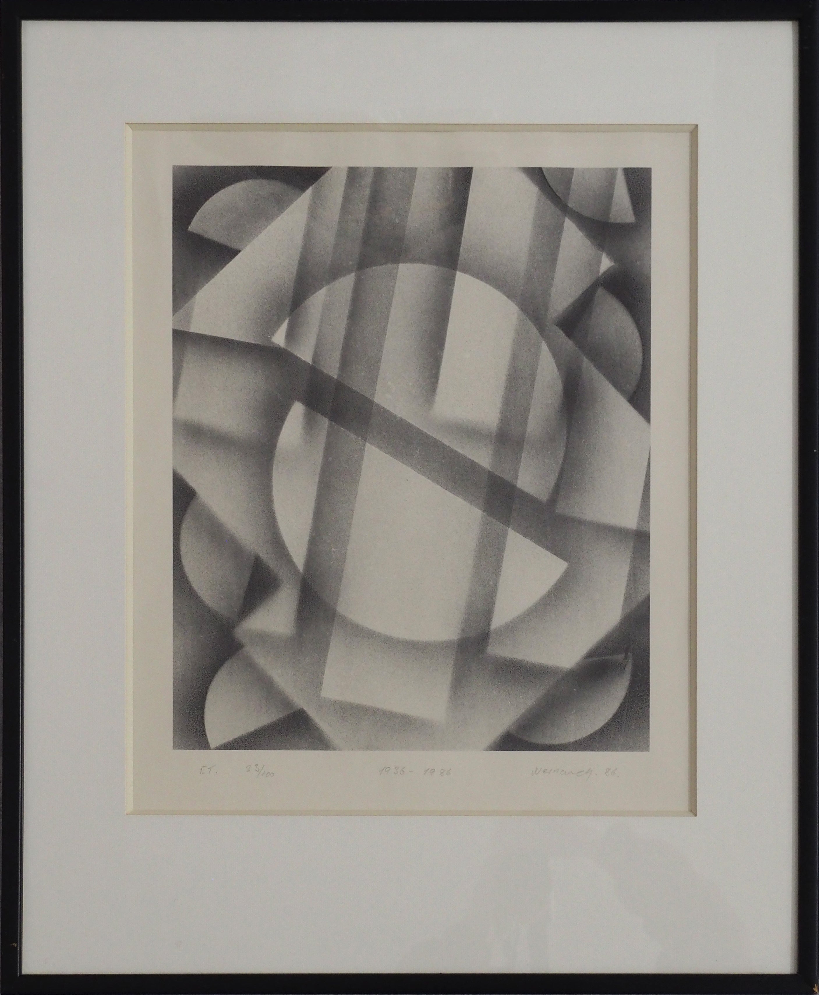 Lithograph in black - Börje Wernonch
