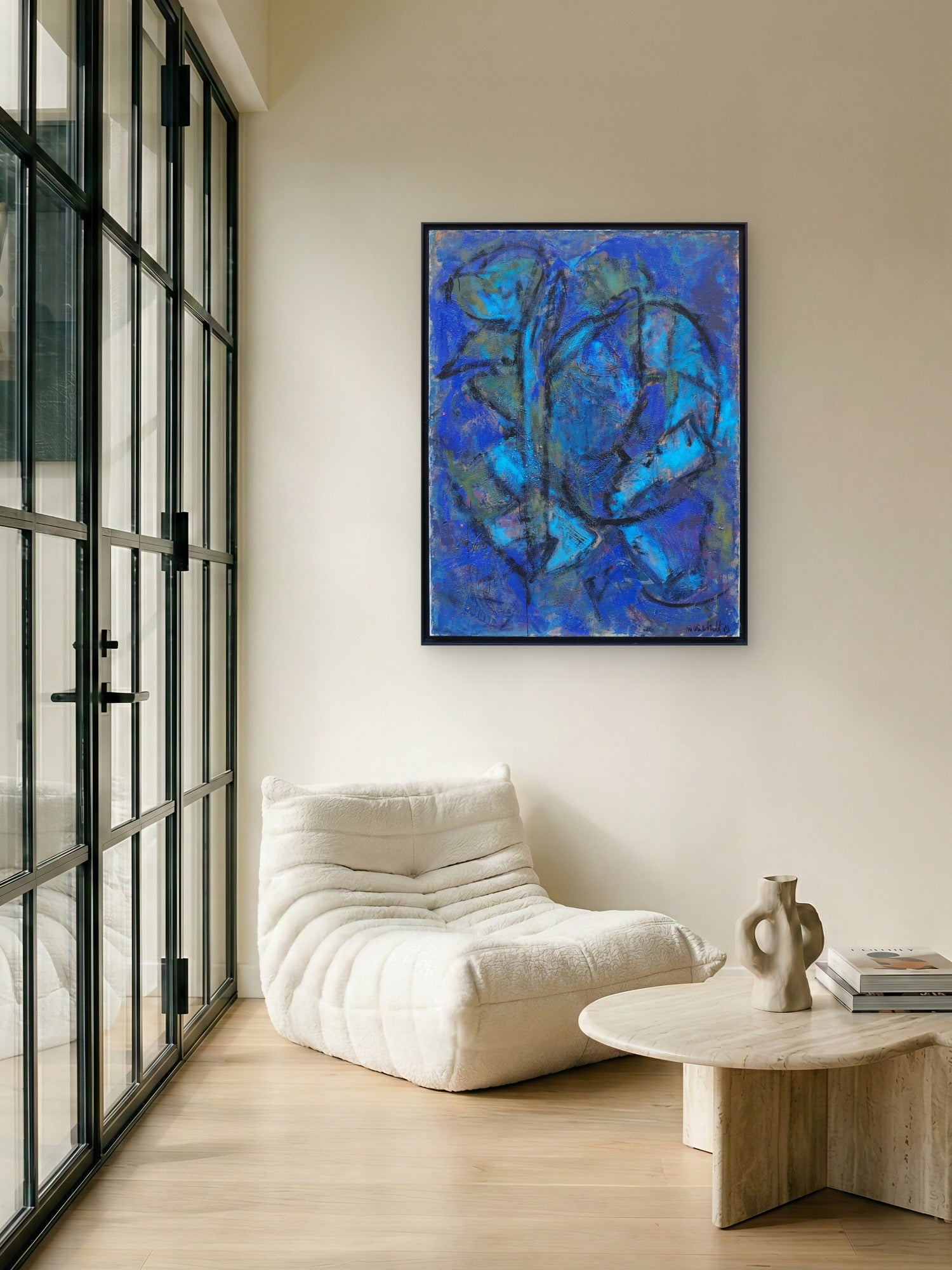 Abstract Composition in Blue - Marina Bardet