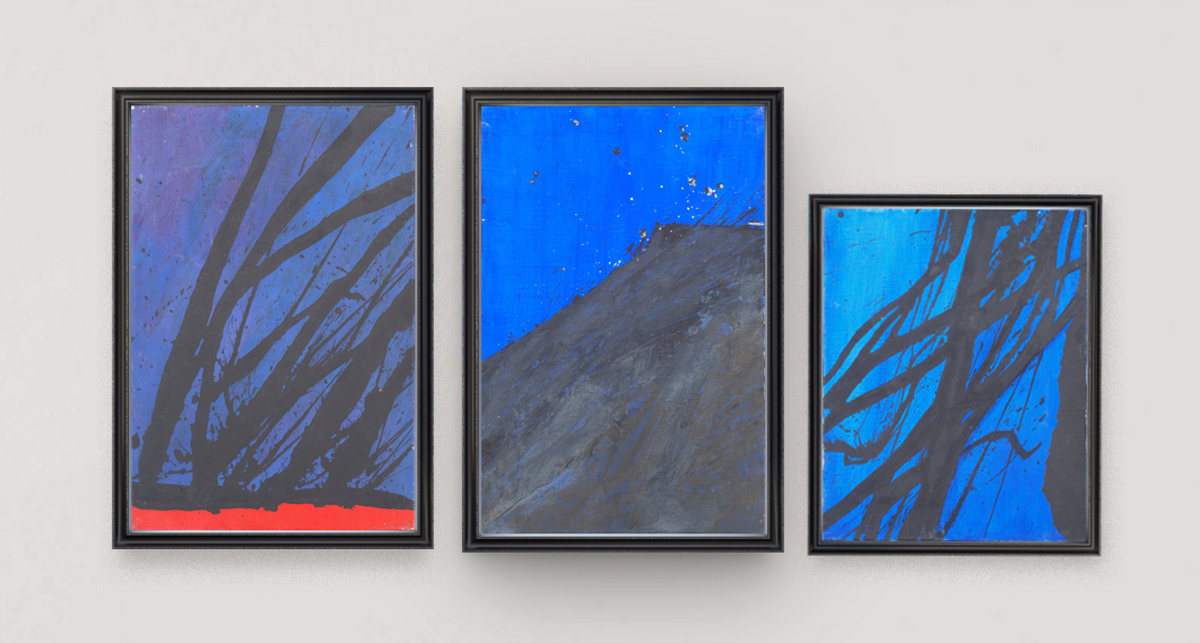Triptyque bleu - Michael Kreuter