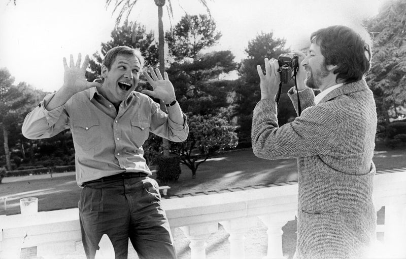 Harrison Ford et Spielberg, à l'Hôtel du cap, 1982  - Philippe Ledru