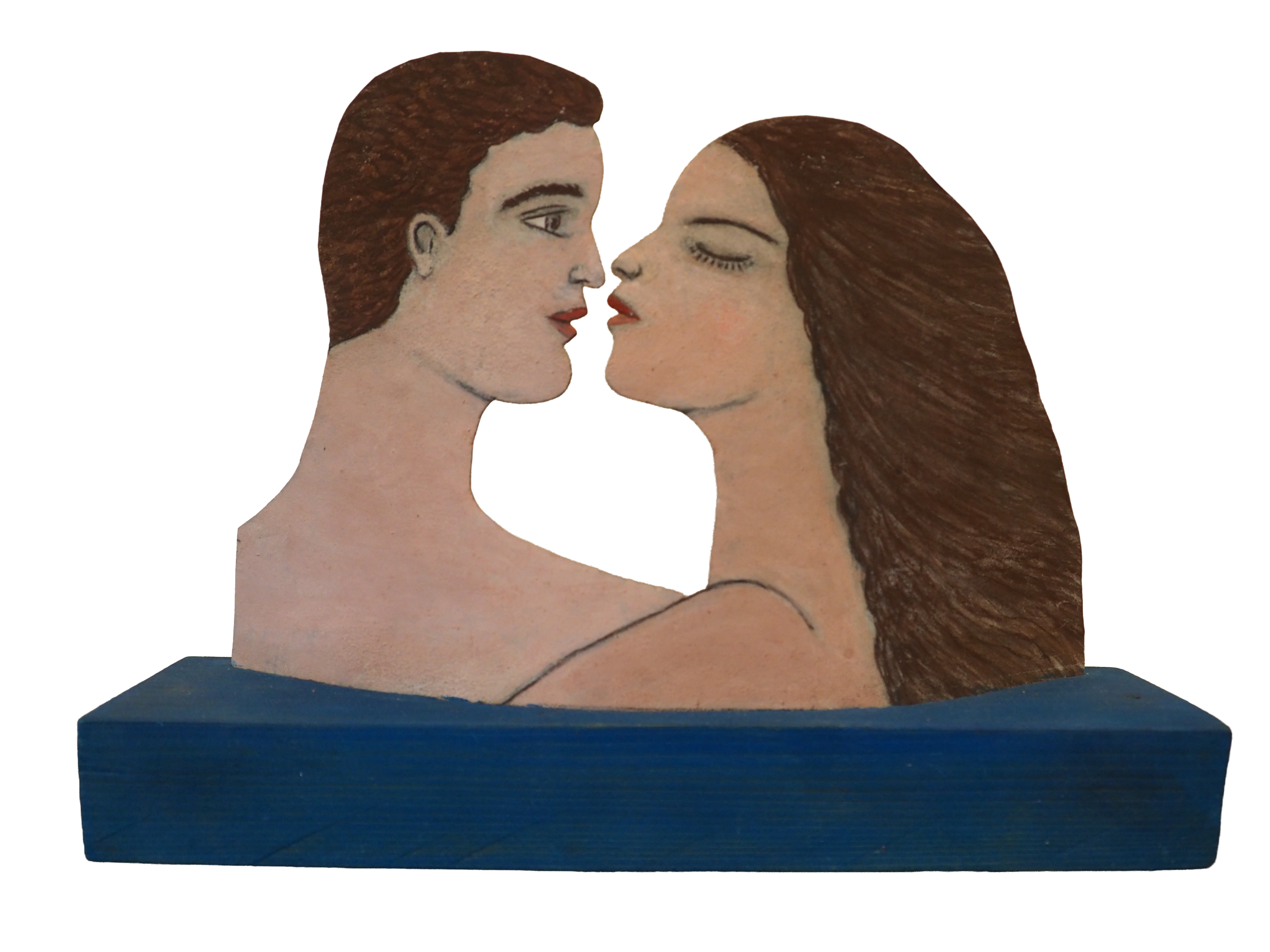 Beginning of a kiss - Jean Dessirier