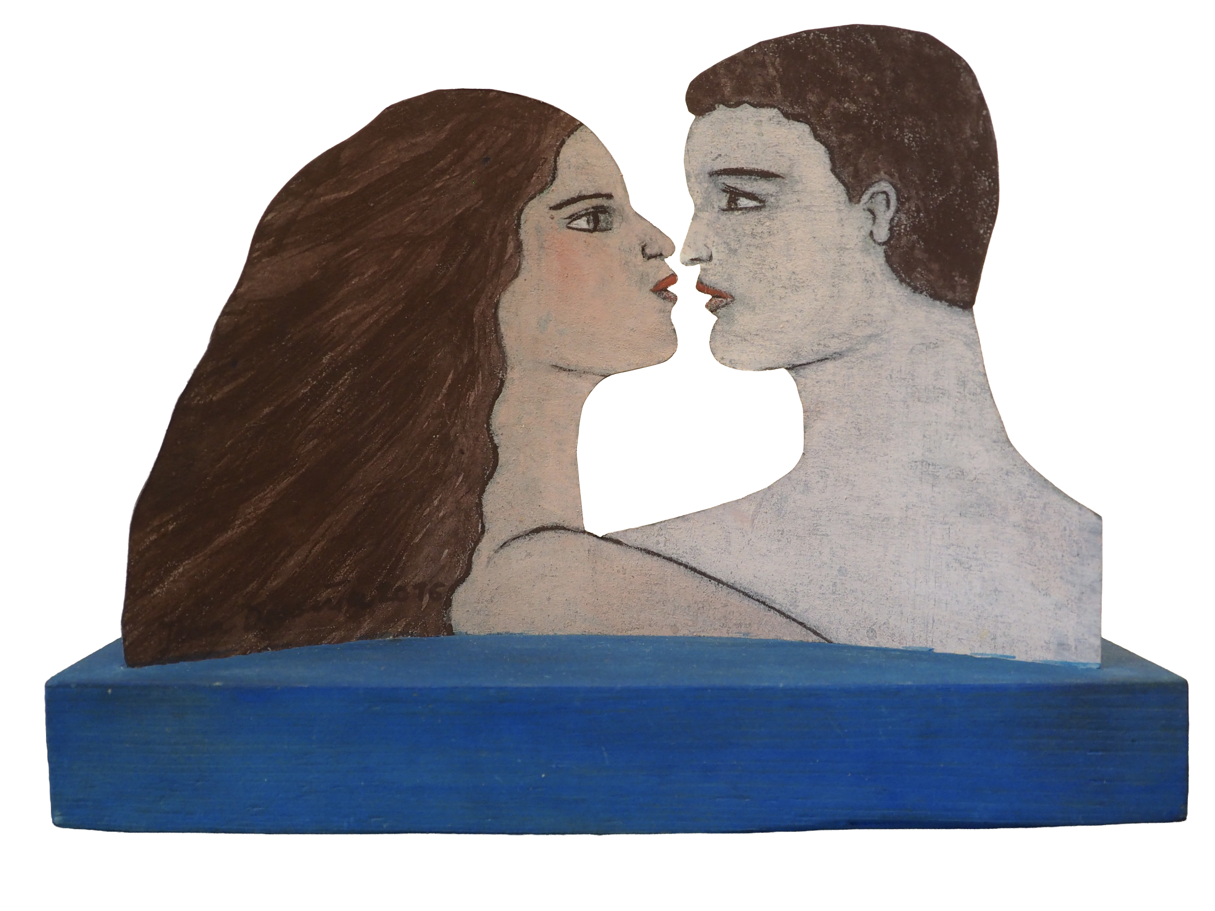 Beginning of a kiss - Jean Dessirier