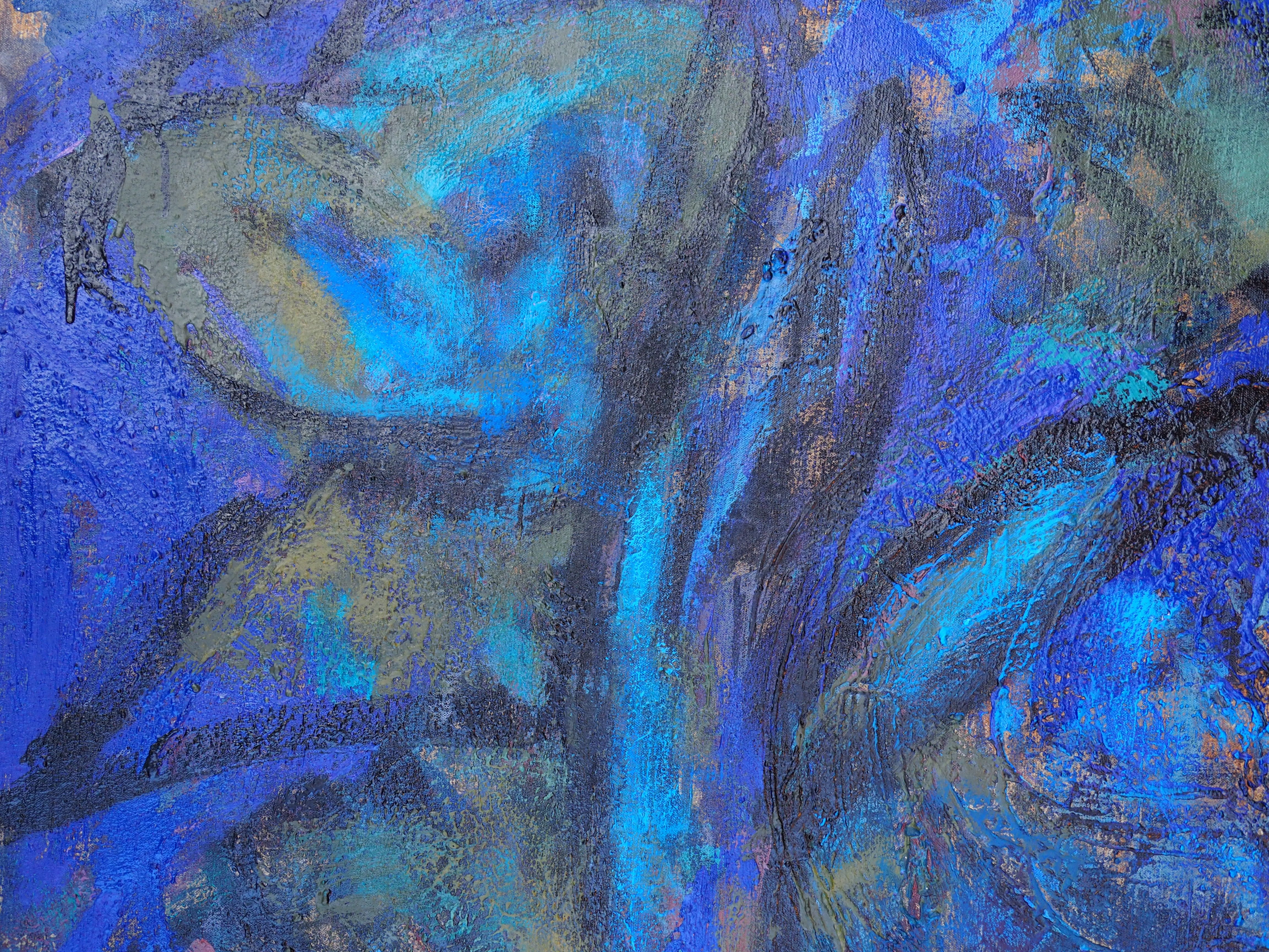 Composition Abstraite en Bleu - Marina Bardet