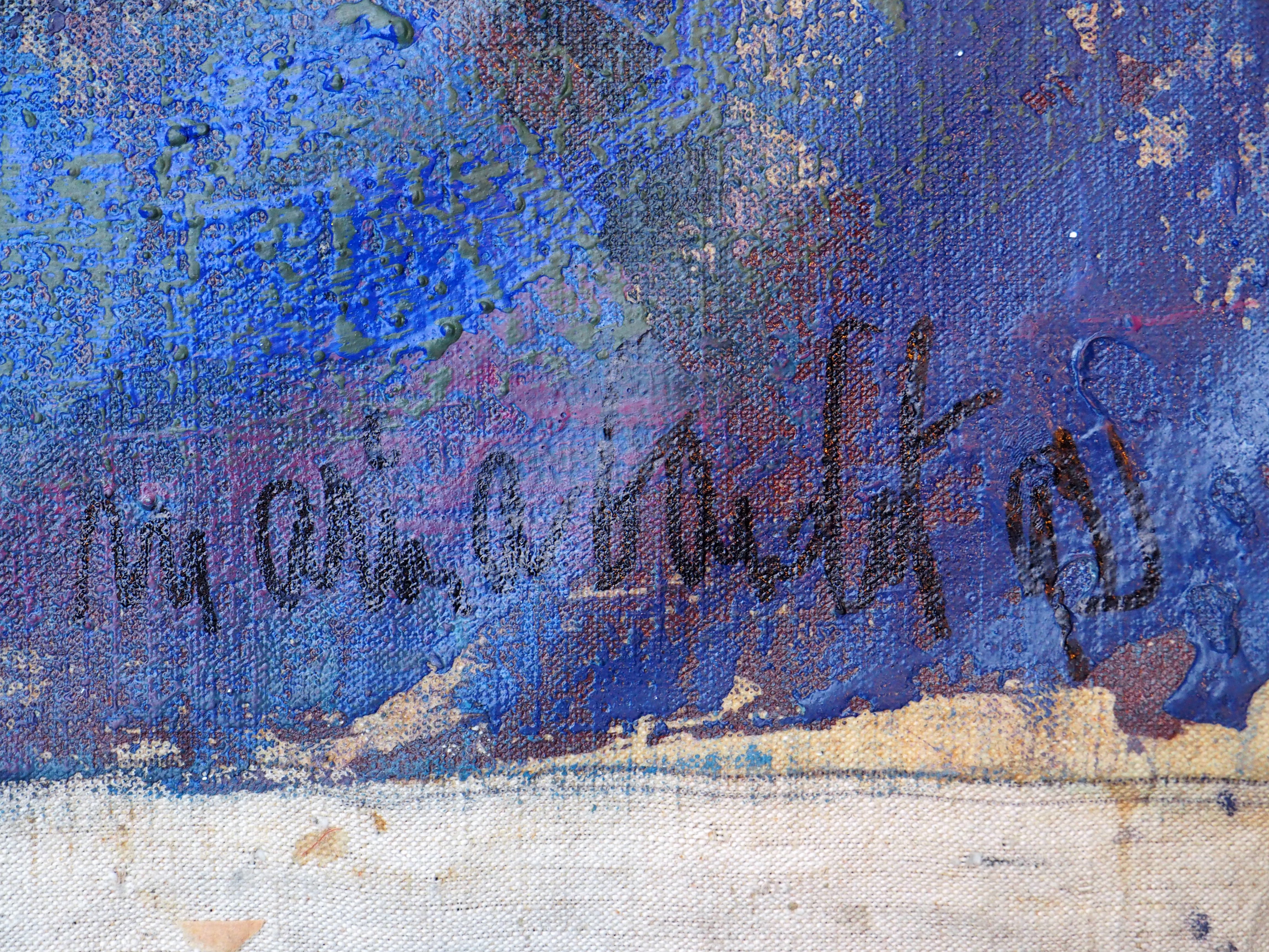 Composition Abstraite en Bleu - Marina Bardet