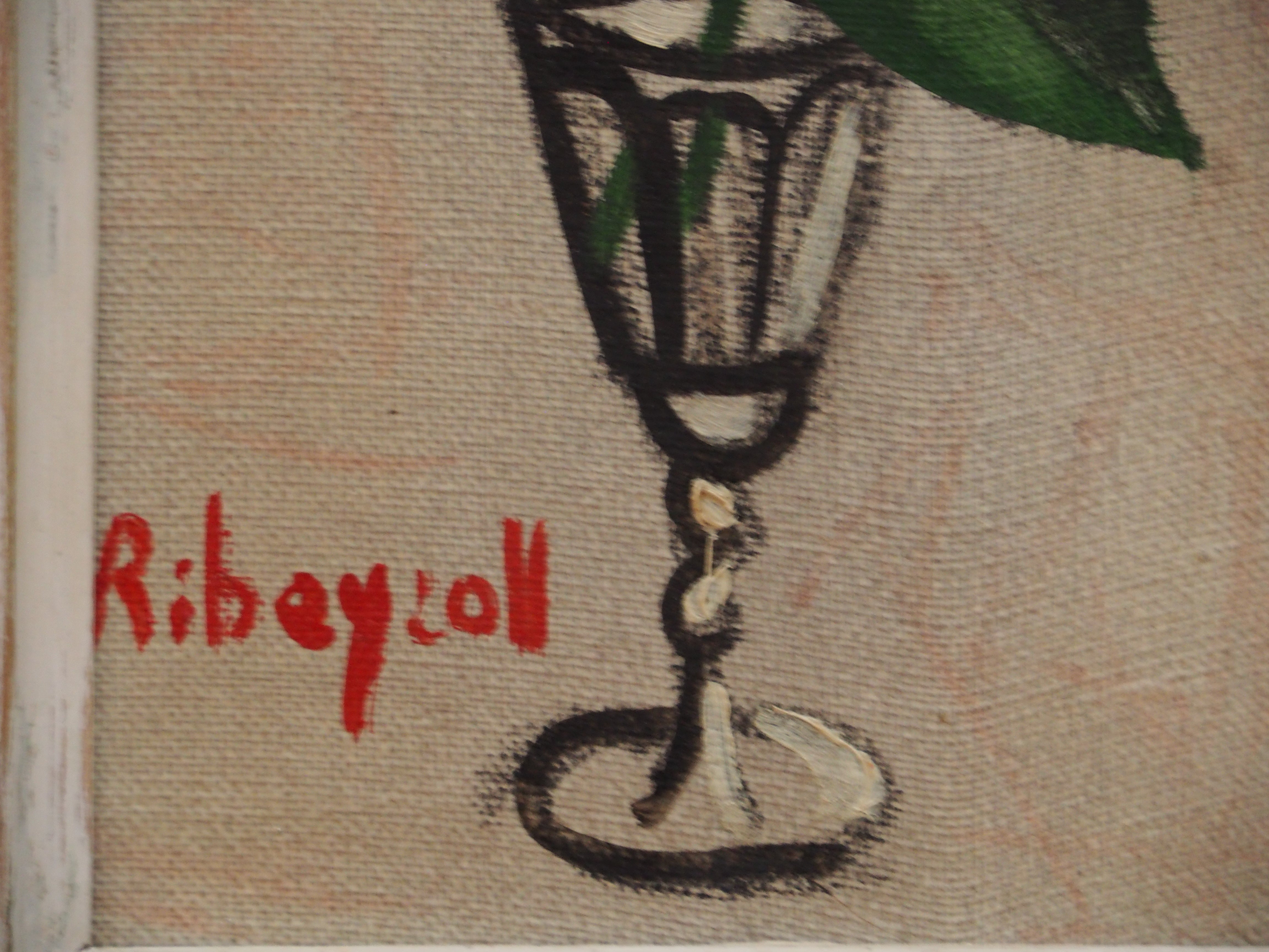 Verre à la rose - Ribeyroll