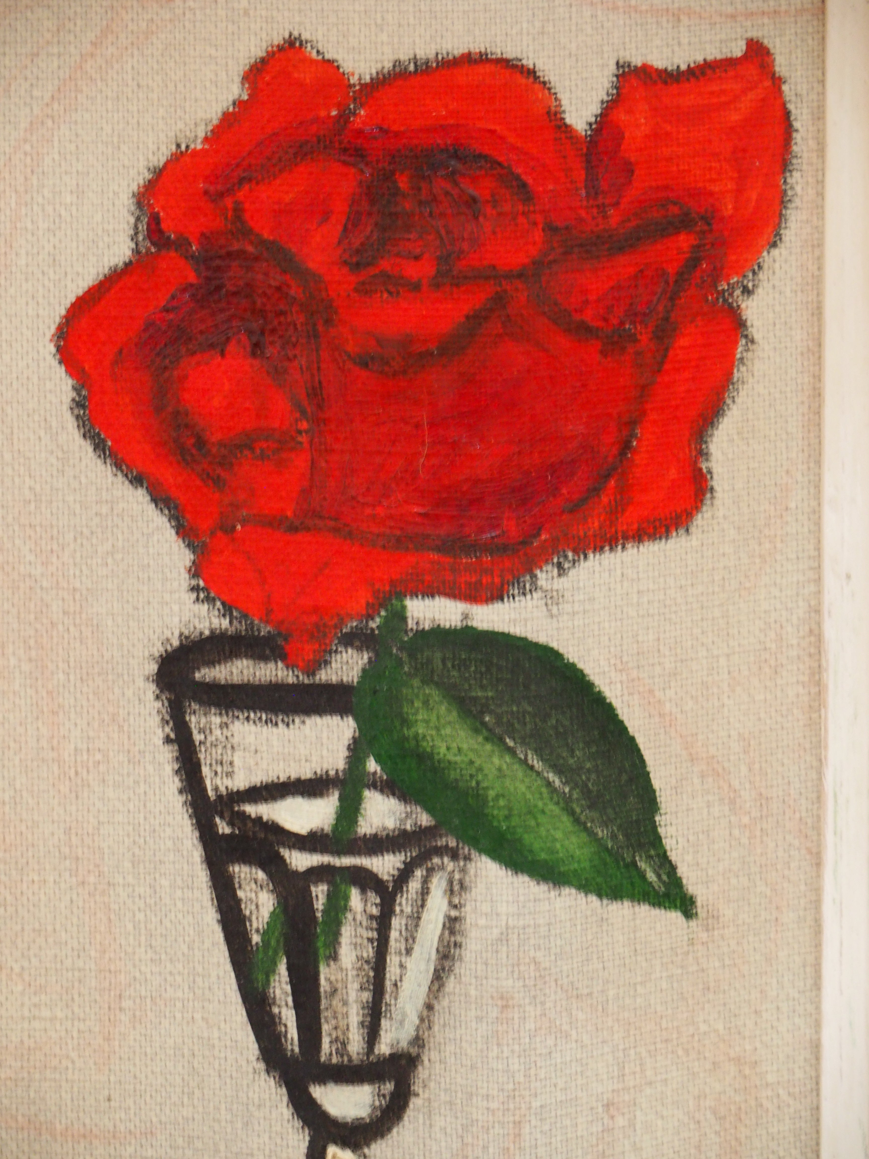 Verre à la rose - Ribeyroll