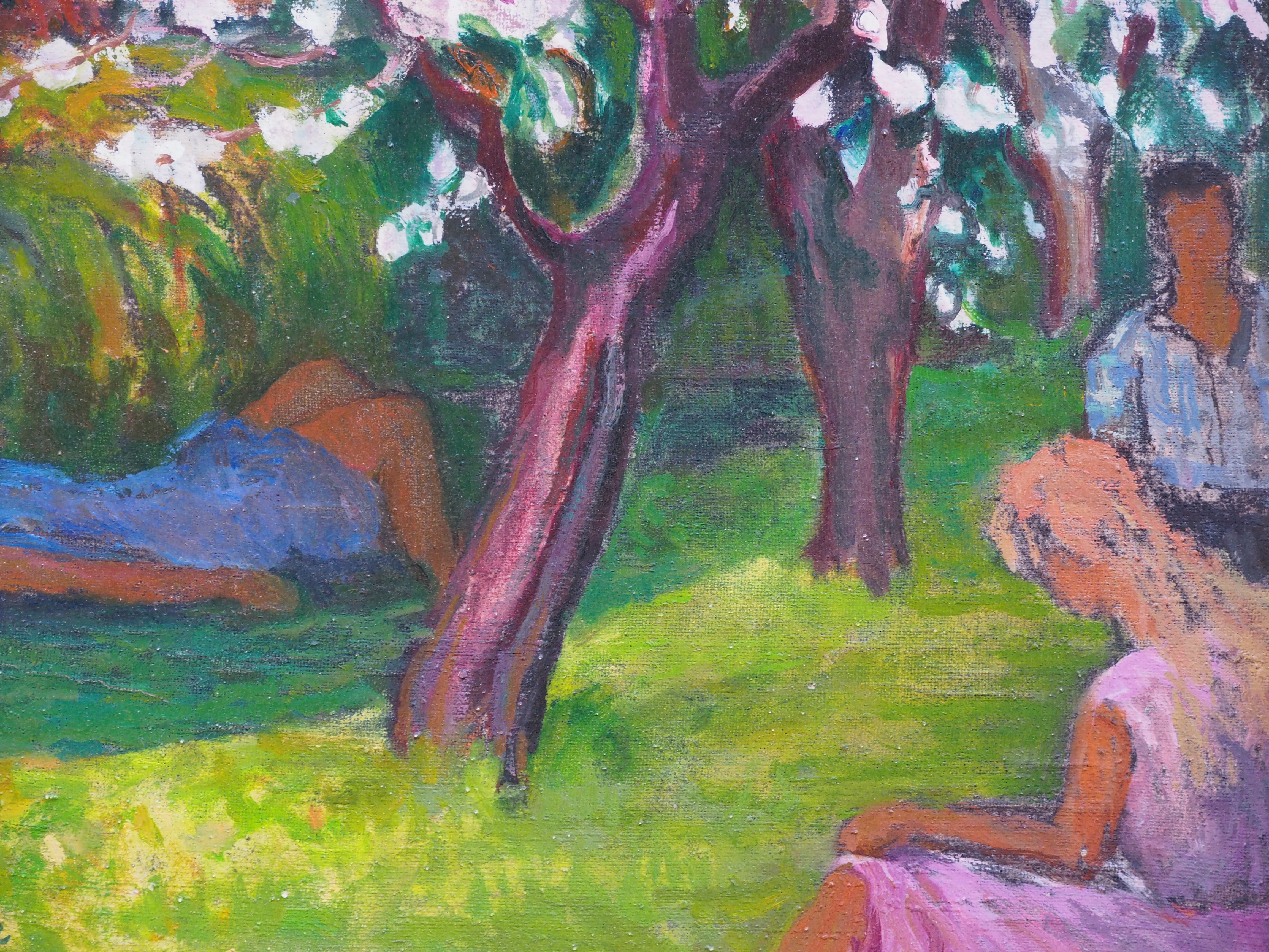 La Sieste au Jardin - Henri Gourc