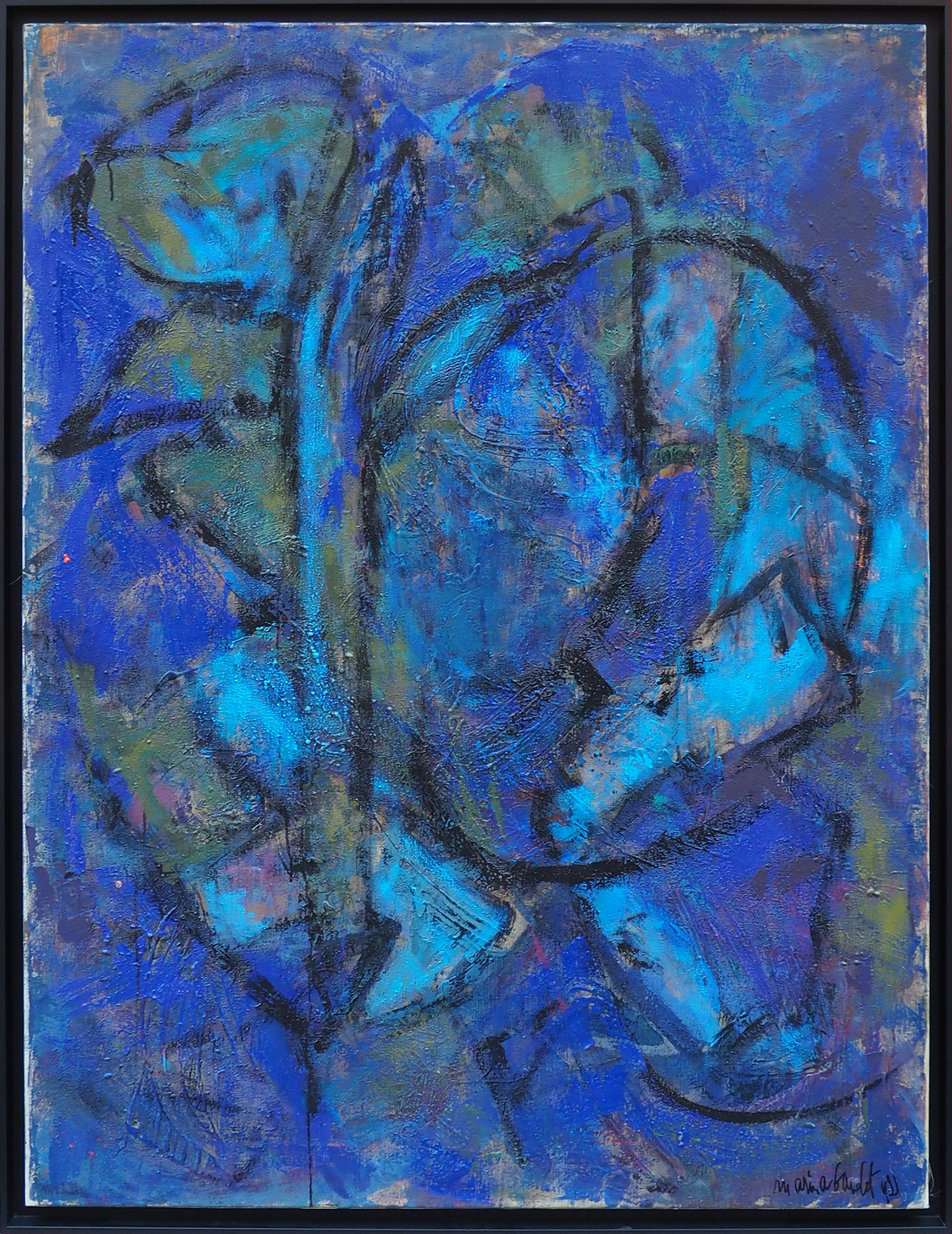 Composition Abstraite en Bleu - Marina Bardet