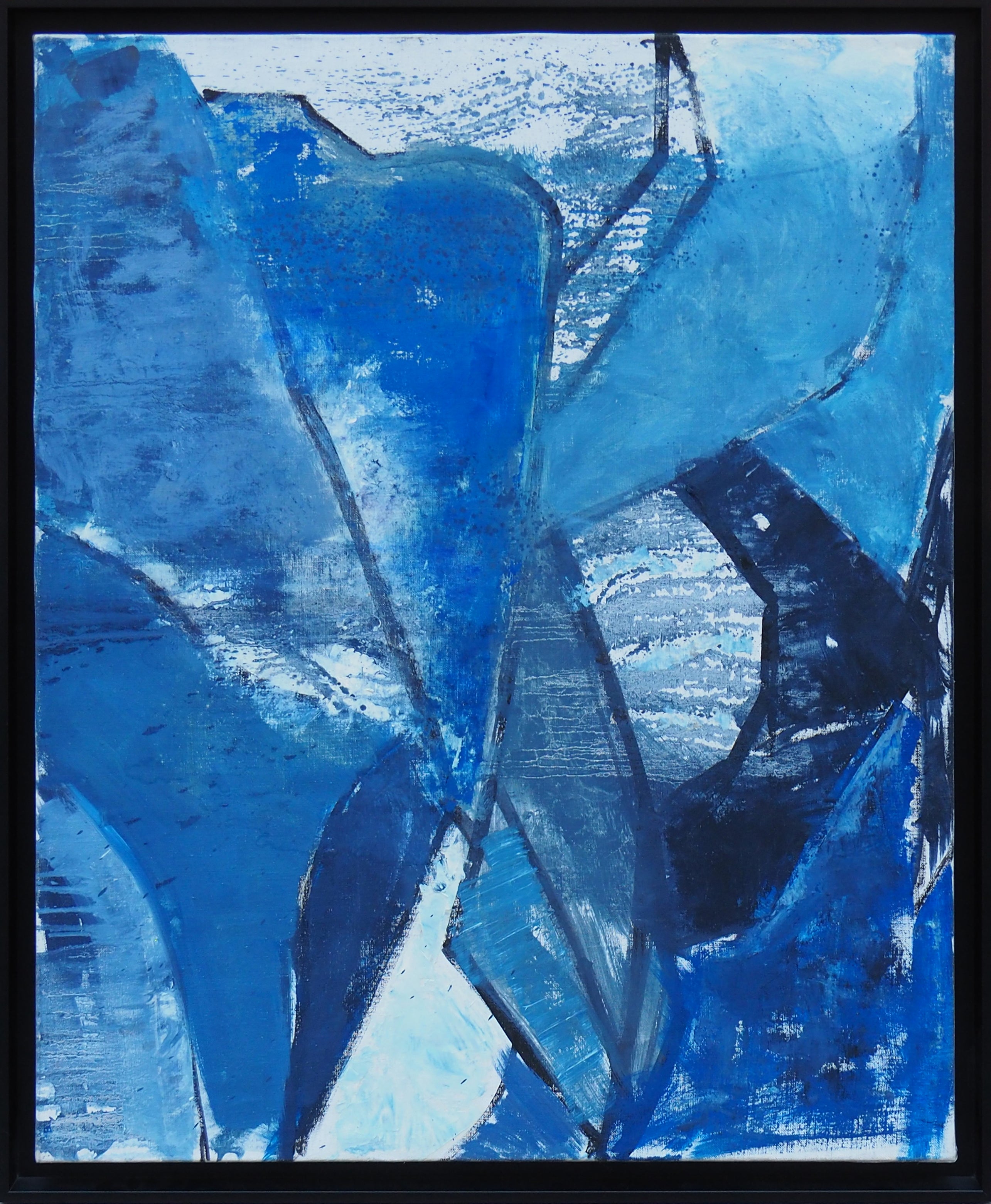 Abstraction Géométrique en Bleu - Marina Bardet