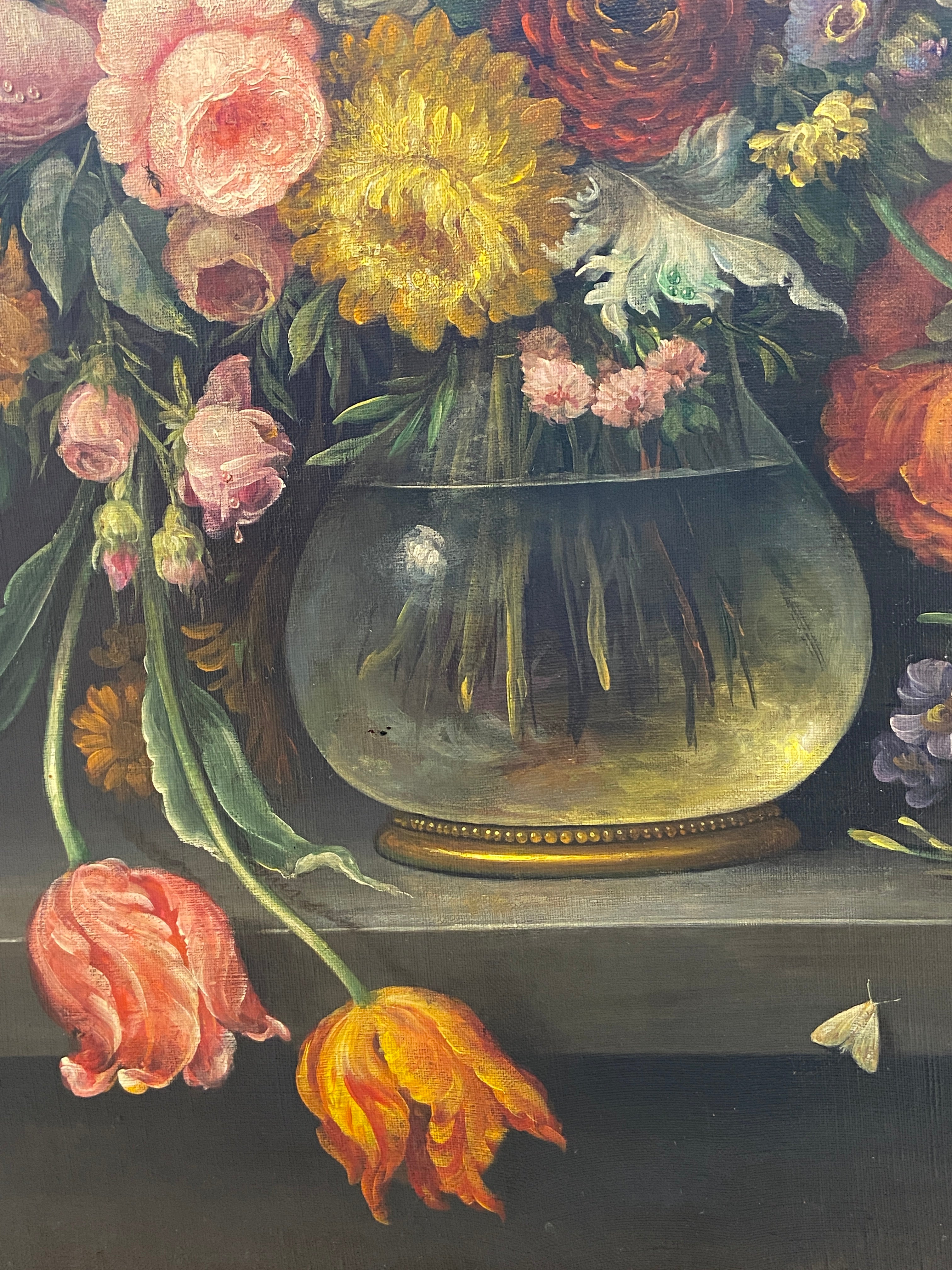 Bouquet of flowers in the Dutch style of the 17th century