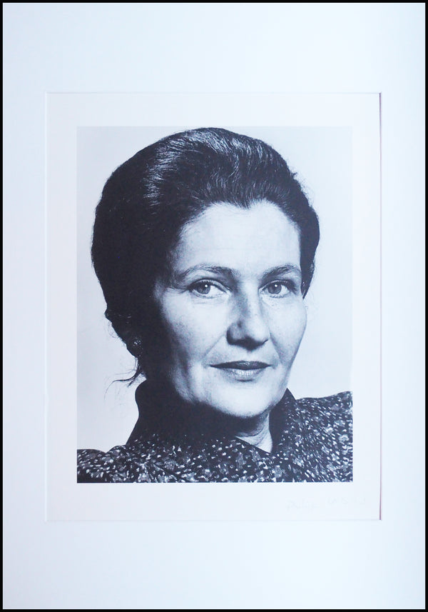 Offset lithograph Portrait of Simone Veil, 1979