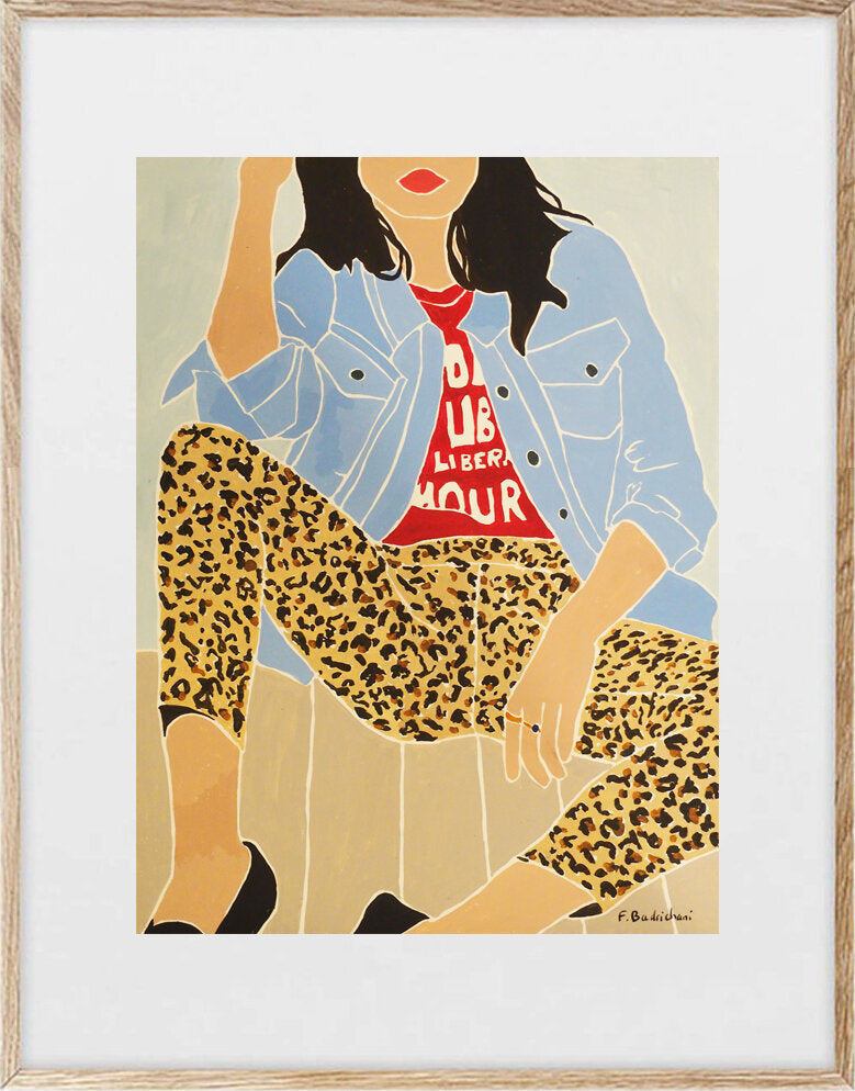 The lady wearing Gepard trousers - Faustine Badrichani